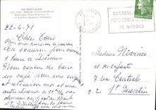 CPM En Bretagne Dinan Cotes du Nord Basilique Saint sauveur et Jardins Anglais Illumines