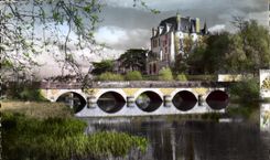 CPM Chateauroux Indre les Bords de l'Indre le Chateau Raoul 