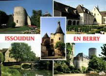 CPM Issoudun Indre Ruines d'une Tourelle d'escalier a pan Musee Pont Saint Paterne Boulevard Champio