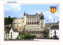CPM Chateaux de la Loire Amboise I et L vue d'ensemble du Chateau 