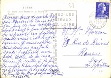 CPM Tours la Place Jean Jaures et le Palais de Justice 