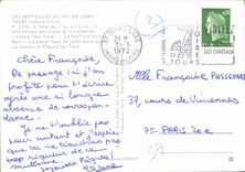 CPM Les Merveilles du Val de Loire Tours Indre et Loire l'Hotel de Ville la Loire la bibliotheque mu