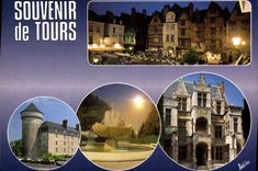 CPM Les Merveilles du Val de Loire Tours Indre et Loire Place Plumerau le Chateau Royal Fontaine Pla