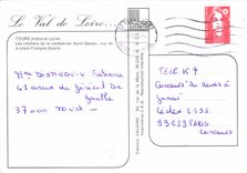 CPM Le Val de Loire tours Indre et loire les clochers de la cathedrale Saint Gatien vus de la Place 