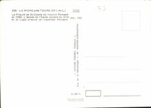 CPM La riche pres Tours I et L le Prieure de St Cosme ou mourut Ronsard en 1585 l'abside de l'eglise