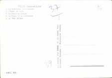 CPM Tours Indre et Loire la Cathedrale Saint Cratien l'Hotel de Ville le Palais de justice le Musee 