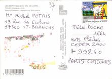 CPM Les Merveilles du Val de Loire Tours Indre et Loire place plumereau maisons du XV siecle 