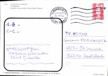 CPM La Carrefour du Monde Marseille Escalier monumental et Gare Saint Charles 