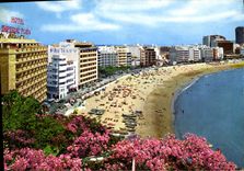 CPM Las Palmas de Gran Canaria general view of Canteras Beach and hotel installations 