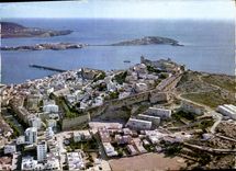 CPM Ibiza Baleares vue d'avion 