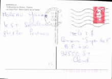 CPM Marseille Bouches du Rhone le vieux Port Notre dame de la Garde 