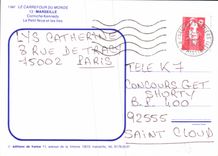 CPM Le Carrefour du monde Marseille Corniche Kennedy le pitet Nice et les Iles