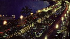 CPM Nice Promenade des Anglais la nuit 