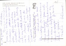 CPM Cote d'Azur Beaulieu sur Mer A M la plage de la Baie des Fourmis au fond le port de Plaisance et