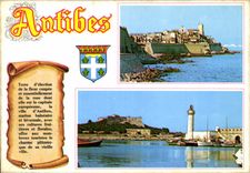 CPM Au soleil de la Cote d'Azur Antibes le Fort Carre la vieille ville 