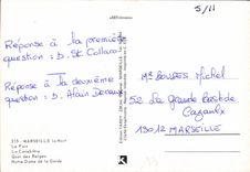 CPM Marseille Le Port la Canebiere Quai des Belges Notre Dame de la Garde 