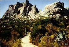 CPM Reflets de Provence Les Baux en Provence le Roc des Baux site de legende les ruines du Chateau d