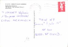 CPM Caen Abbaye aux Hommes Eglise Saint Etienne Nef Romane cote Nord 