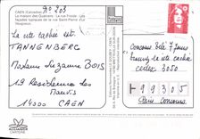 CPM Caen Calvados la maison des Quatrans la rue Froide les facades typiques de la rue Saint Pierre l