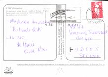 CPM Vire Calvados les ruines du vieux donjon la Porte Horloge L'Eglise Sainte Anne les bords de la V