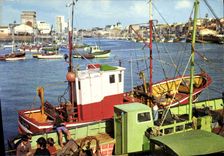 CPM La Vendee Touristique Les Sables D'Olonne le port de peche 
