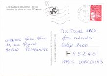 CPM Les Sables d'Olonne Vendee le phare au hout du chenal 