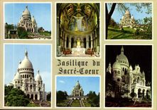 CPM Paris et ses Merveilles la basilique et son funiculaire le choeur la colline de Montmartre Basil