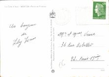 CPM La Cote d'Azur Menton Perle de France 