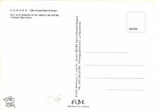 CPM Cannes Alpes Maritimes Sur la Croisette et en debut de soiree l'Hotel Martinez 