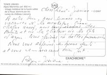 CPM Tende Alpes Maritimes Village medieval de la haute vallee de la Roya domine par les ruines du ch