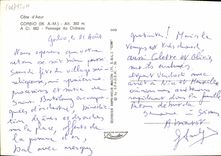 CPM Cote d'Azur Gorbio A M Passage du Chateau 