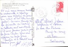 CPM La Cote d'azur Menton Perle de la France Boulevard General Leclerc et la Plage la Vieille Ville 