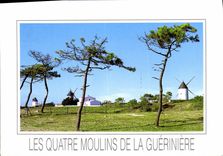CPM Ile de Noirmoutier Vendee la Guerniere les 4 moulins L'Ile aux mimosas est reliee au continent p