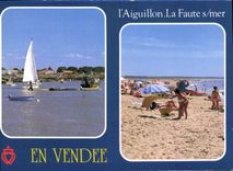 CPM La Vendee Touristique L'Aiguillon la Faute sur Mer le port de l'Aiguillon la plage de la Faute 