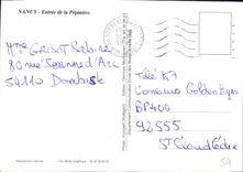 CPM Nancy Entree de la Pepiniere 