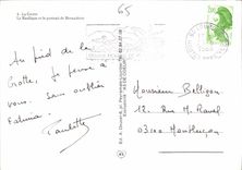 CPM La Grotte La Basilique et le portrait de Bernadette 