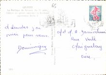 CPM Lourdes La Basilique du Rosaire Aus l plan l'eglise de gazon couvrant la Basilique souterraine S