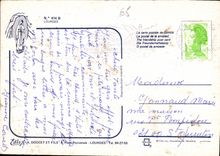 CPM Une pensee de Lourdes 