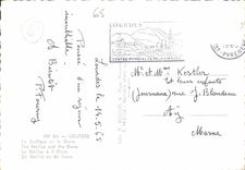 CPM Lourdes La Basilique et le Gave 