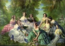 CPM Imperatrice Eugenie entouree des ses Dames d'Honneur Peint par Winterhalter 1856 