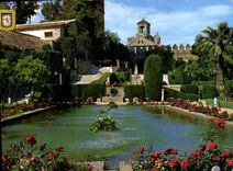 CPM Cordoba Alcazar de los Reyes Cristianos Etang et Jardins 