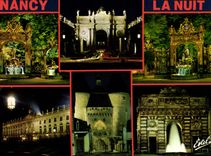 CPM Nancy Meurthe et Moselle Fontaine de Neptune Arc de Triomphe 