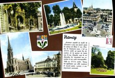 CPM Nancy Meurthe et Moselle Fontaine de Neptune Place St Jean La place Stanisias et la Carriere L'E