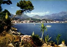 CPM La Cote d'Azur French Riviera Le Cap Martin Au fond Menton Cape Martin 