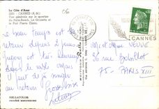 CPM La Cote d'Azur Cannes Vue generale sur le quartier du Palm Beach La Croisette et le Port Pierre 