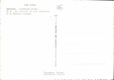 CPM Cote d'Azur Menton Garavan Vue aerienne du Pont Saint Louis et la Frontiere Italienne 