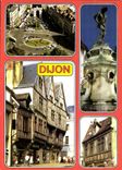 CPM Dijon Cote d'Or La place Darcy et la porte Guillaume Vieilles maisons a encorllement 