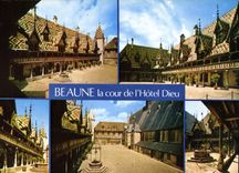 CPM Beaune la cour de l'Hotel Dieu 
