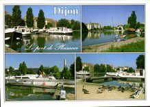 CPM Dijon Cote d'Or Le Port de Plaisance sur le canal de Bourgogne 
