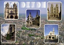CPM Dijon Cote d'Or Vue generale Saint Benigne Notre Dame 